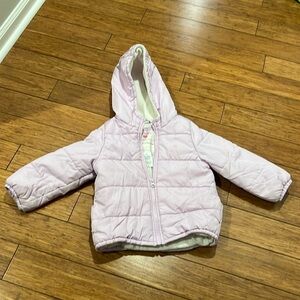 Excellent (gently) used condition-Carter’s size 4t toddler girl lined puffer